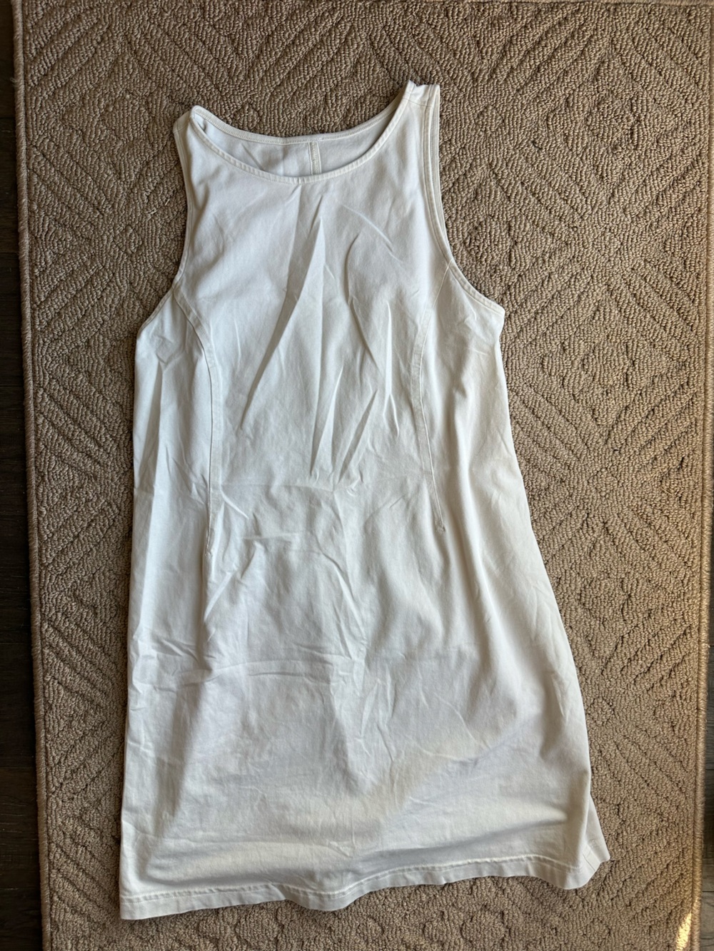 Lululemon Off White Linen Dress size small